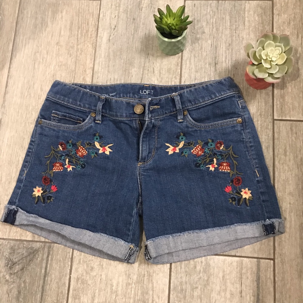 Embroidered shorts